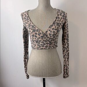 VS Leopard Print Crop Top